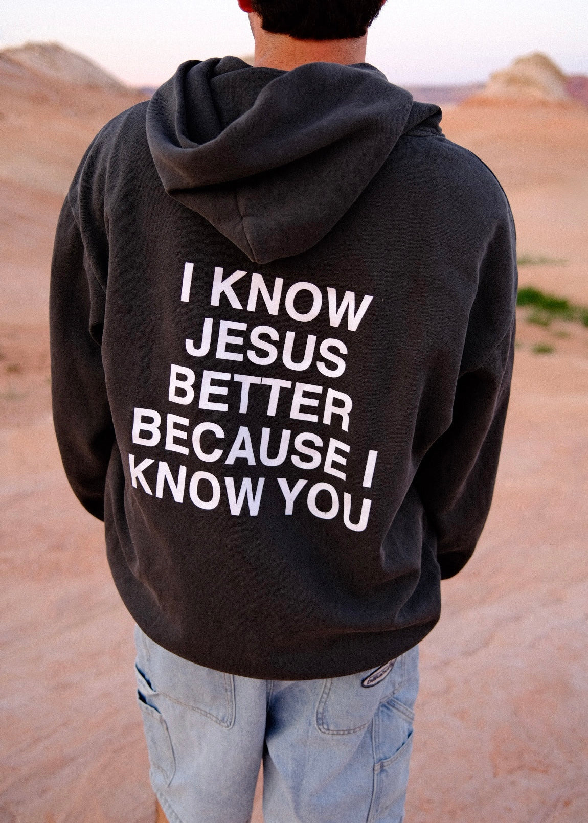 I know Jesus Better Hoodie - Black