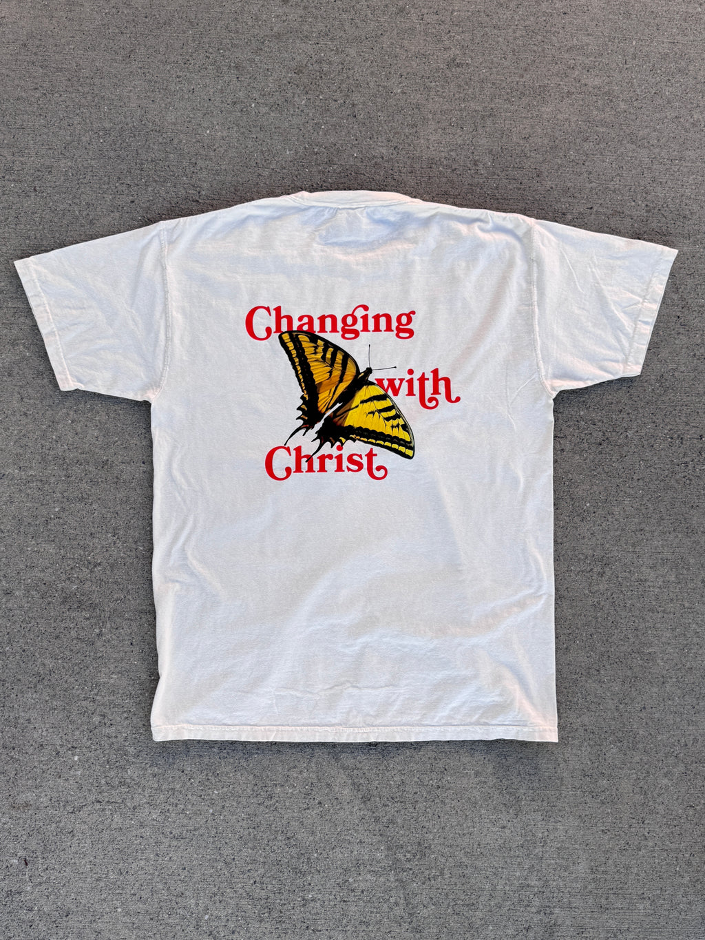 Changing with Christ Yellow Butterfly