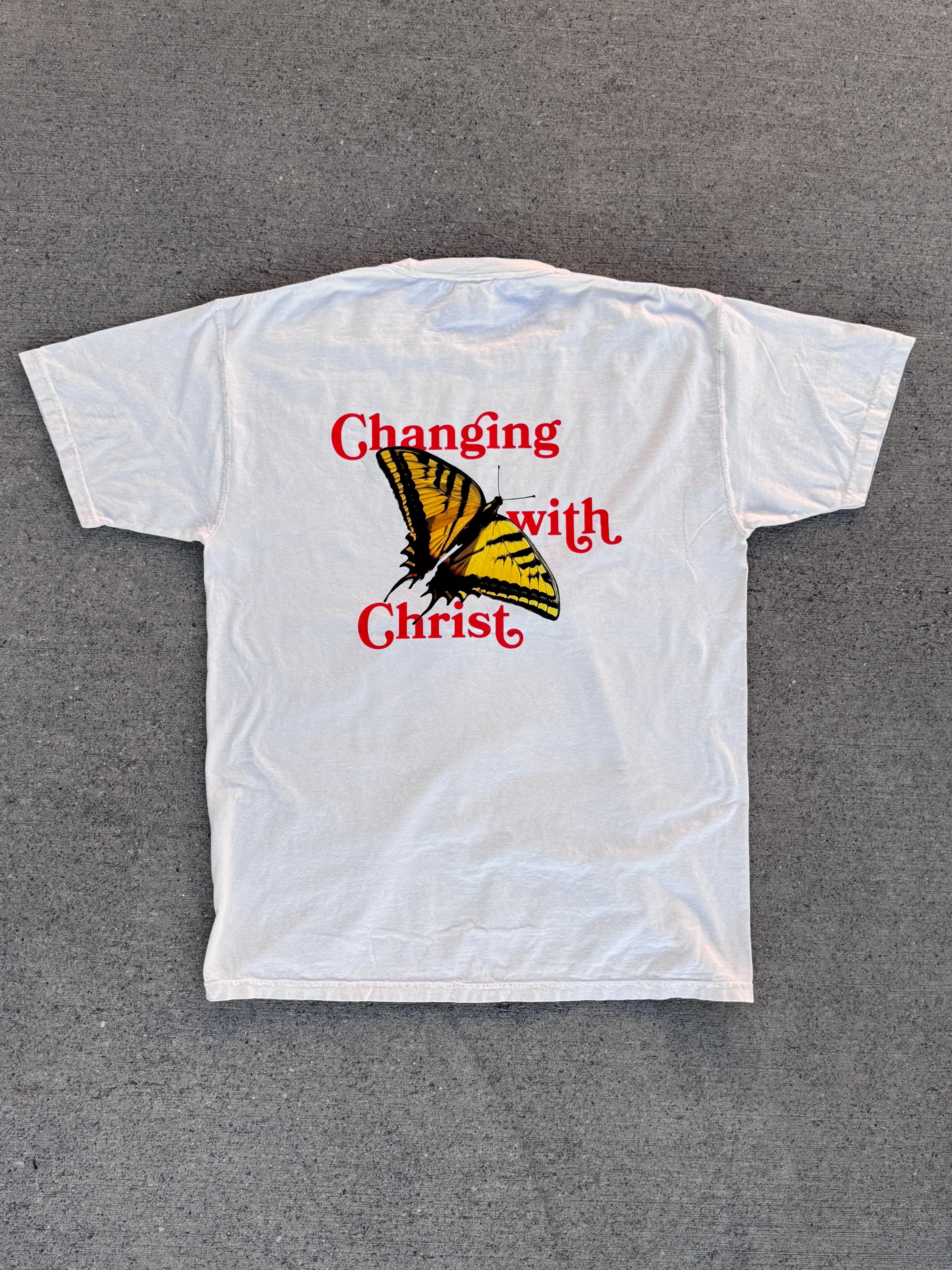 Changing with Christ Yellow Butterfly
