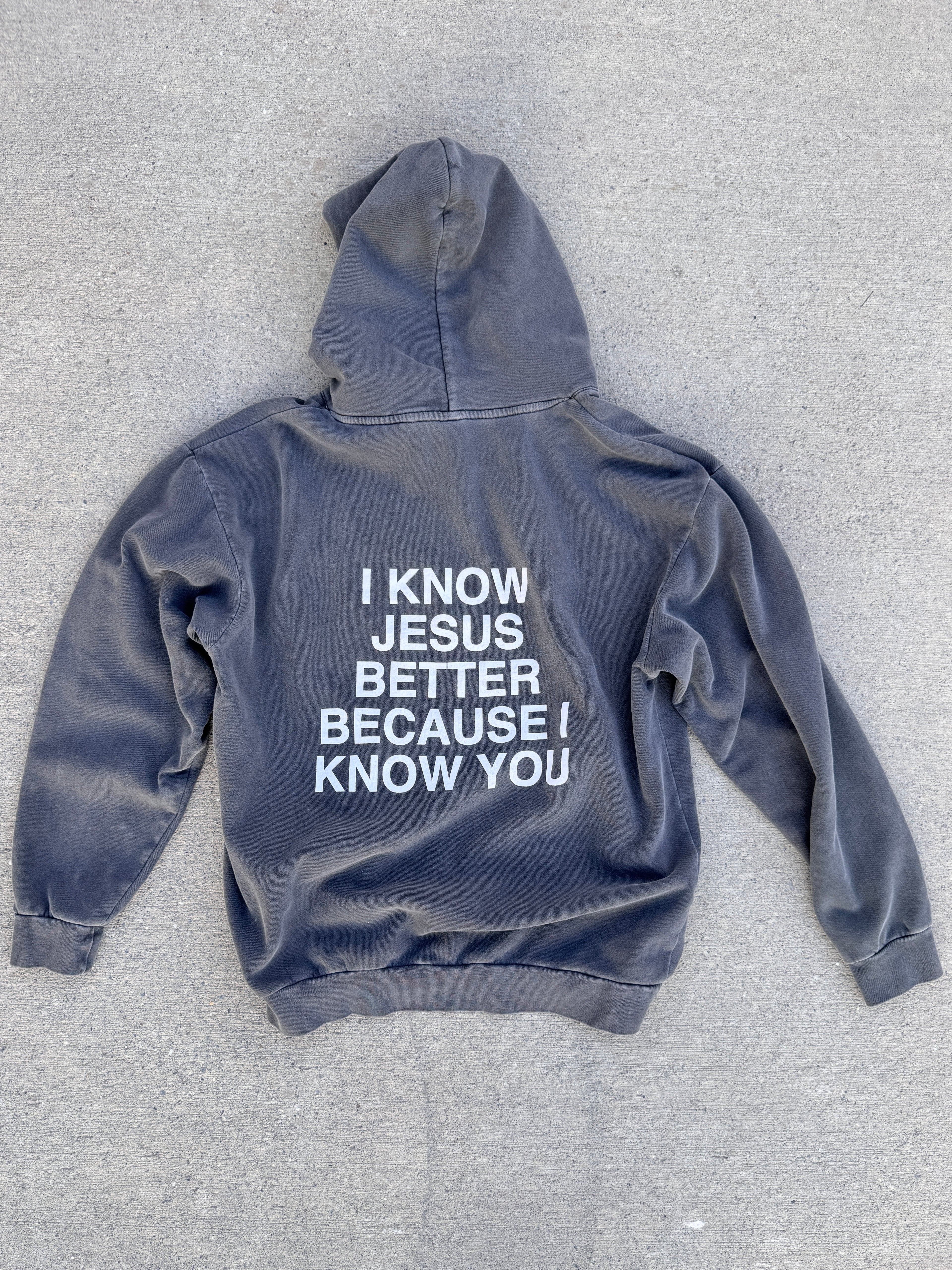 I know Jesus Better Hoodie - Black