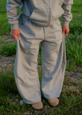 Plaid Waistband Baggy Sweats